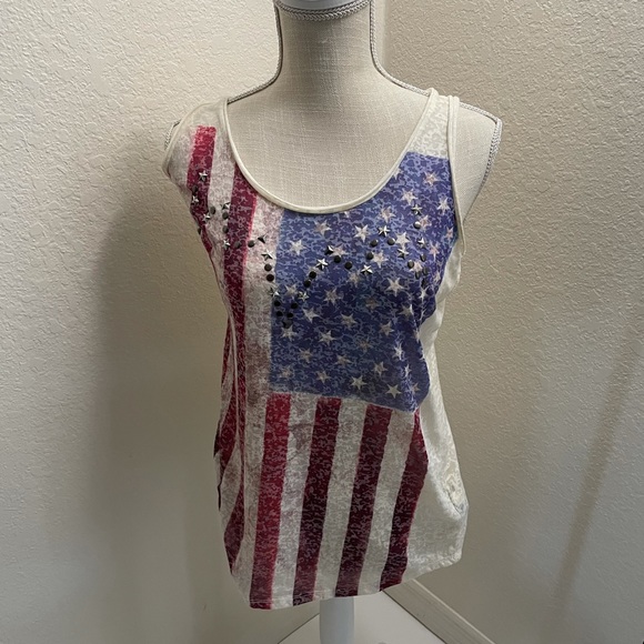 Rock & Republic Tops - Rock and Rebublic woman’s patriotic tank top size small.